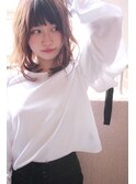大人可愛い薄めバングくびれヘアヘルシースタイル☆髪質改善