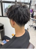 メンズカットツイストスパイラルパーマ波巻きパーマ