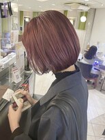 ネオリーブシェリエ 浅草店(Neolive cherie) 韓国　Bob ボブ　ワインレッド　イメチェン