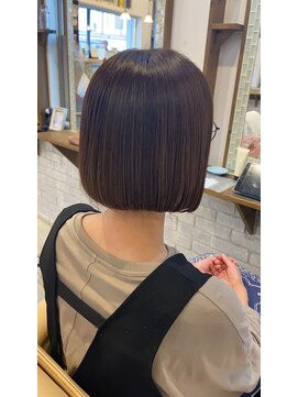 ミルク(MILK) ミニボブ×ぱつっとボブ グレージュ 30代40代50代