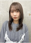 ミディアムレイヤー/レイヤーカット/顔まわりカット/イメチェン