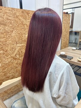 ファルベ(Farbe) 大人の艶ロング×ラベンダーピンク