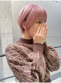 ハイトーン / ブリーチ / ピンク / ショート