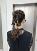 long  hair arrange