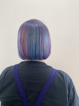 ヘアーアンドメイクアップモパ ユニコーンカラー