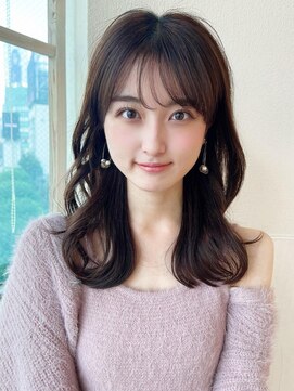 アフロート エル 大阪(AFLOAT L) 30代小顔に見える!くびれレイヤー × オリーブベージュ