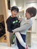【親子クーポン】子供・大人カット+質感再整カラ-+トステア髪質改善TR￥18000