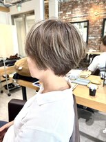 エイトタマプラ たまプラーザ店(EIGHT tamapla)&nbsp;EIGHT渡辺×脱白髪染め×ハンサムショート×白髪ぼかし×40代