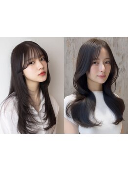 【カット+オージュアT r\8500】顔周り/前髪カットで小顔見せ◎[髪質改善/縮毛矯正/レイヤーカット/韓国]