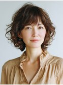 クラゲヘアー/小顔/ココアベージュ/オリーブグレー/川西