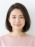 30代40代に！大人上品ナチュラルボブ【手入れ簡単/ツヤ】