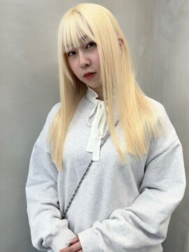 ネハス 栄(nehus.) 学割ブリーチハイライト髪質改善ダブルカラーレイヤーカット