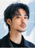 銀座シャドウパーマツイストスパイラルパーマセンターパート眉毛