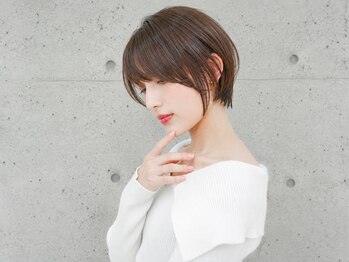 ニューヨークニューヨーク 新田辺店(NYNY)の写真/ショートやボブならNYNY新田辺店にお任せ!繊細なカット技術で、360度どこから見ても完璧なフォルムに