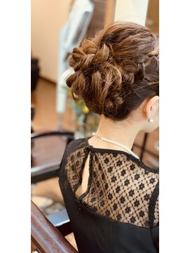 エージー ヘアー フジガオカ(A.G hair FUZIGAOKA) 結婚式お呼ばれアップスタイル