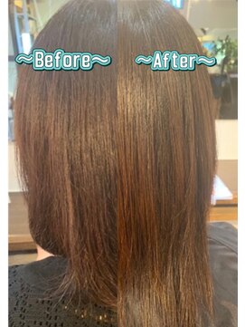 ピースリーヘア バイ カーサ(peathree.hair by CASA) 高濃度水素(酸熱)トリートメント×ミディアムレイヤー