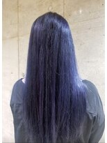 エイト 上野店(EIGHT ueno)&nbsp;【EIGHT 上野】佐藤  ブリーチ2回ネイビーブルー