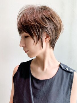 アルバム 銀座(ALBUM GINZA) ブラウンショート_フォギーベージュウェーブパーマ_ba294941