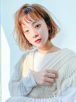 アルバム 銀座(ALBUM GINZA)&nbsp;エアリーボブ_ショートパーマホワイトアッシュ_58255