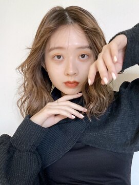 アイティー バイ アルバム 中野店(IT by ALBUM) 外国人ヘア_くびれヘアビタミンカラーメルティカラー_8977