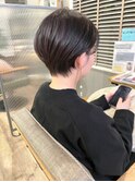 小顔丸みショートボブスタイル