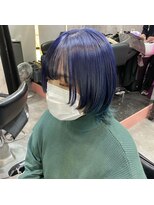 インク 渋谷(INK.)&nbsp;ブルーツートンインナーカラーウルフ