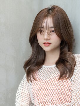 ケアリー 八千代緑が丘(Carelly) 大人かわいい前髪セシルカットココアブラウンフリンジウェーブ