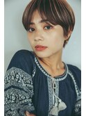 外ハネボブセクションカラーグラデーションカラーペールベージュ