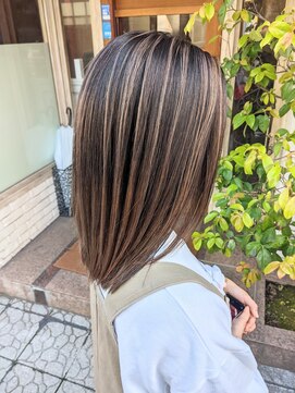 ボアップ 京橋店(boappu) #バレイヤージュ#グラデーション#グレージュ#ベージュ#外国人風