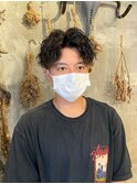 *ツイストスパイラルパーマ*センターパート*
