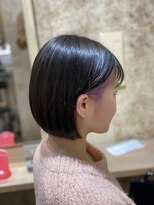 アンフィ 新杉田(Anphi)&nbsp;ぱつっとボブ　インナーパープル