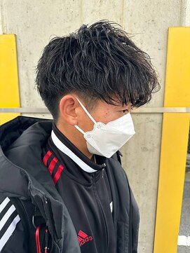 ニアウ 太田店(Niau) ツイストスパイラルパーママッシュメンズパーマ波巻きパーマ