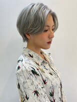 ロンドブルーム 天神大名店(Lond Bloom)&nbsp;ダブルカラーショートボブインナーカラーハイライトケアブリーチ