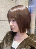 【gosgoタカハシ】ぱつっとボブ/ボブ/パラパラ質感/ぱっつん前髪