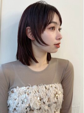 ハニー 町田(HONEY) フェイスレイヤー　ソフトウルフ　ダークブラウン