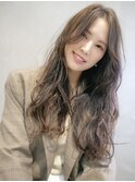 ロングレイヤー ̄ココアブラウン ̄ゆるふわ