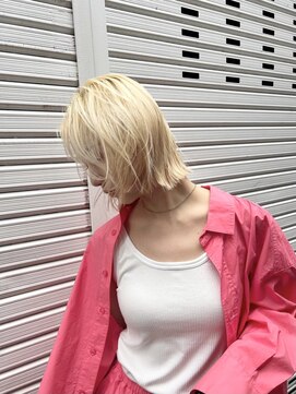 ミエル ヘア 新宿(miel hair) 切りっぱなしボブ