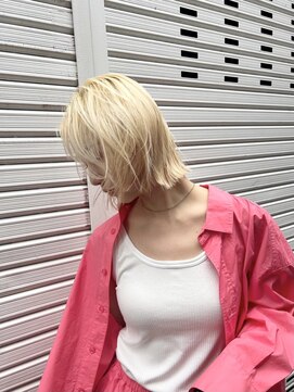 ミエル ヘア 新宿(miel hair) 切りっぱなしボブ