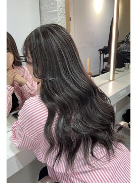 ブレンド 渋谷(BLend) ハイライトカラーマチルダボブインナーグレージュ前髪