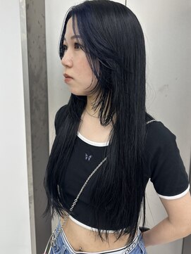 ビューナゴヤ 名駅(VIEW NAGOYA) 切りっぱなしボブ/ブルーブラック/ミニボブ/似合わせカット