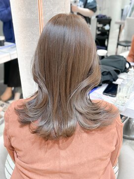 ロンド ブランシュ 錦糸町北口(Lond blanche) 前髪アンブレラカラーこなれミディイメチェンウェーブパーマ