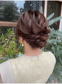 結婚式/お呼ばれにも大人可愛いシニヨンアレンジ