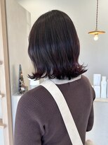 ミュゼプリュム(Musee plume)&nbsp;ダークバイオレット×くびれボブ