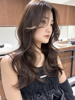 小顔美人レイヤーカットミディアムグレージュハイライトボブ