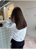 ナチュラルブラウン　ブランドカット　ロブ　伸ばしかけ　学割