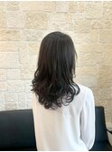 ゆるふわパーマ×セミロング【東川口　デジタルパーマ