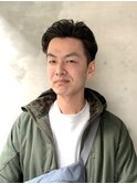 軟毛の方向け。パーマで作るアップバングスタイル
