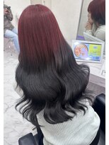 ミニョン(mignon)&nbsp;韓国/ダブルカラー/ブリーチ/ピンク/学割U24/新越谷/南越谷/草加