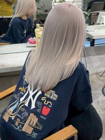 アポロ 横浜駅店(apollo)&nbsp;xカラー/ホワイトグレージュ/レイヤーカット/チェリーブラウン