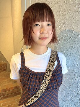 ジェスター(JESTER) 〈atsuno〉平成シャギーボブとブリーチなしオレンジ